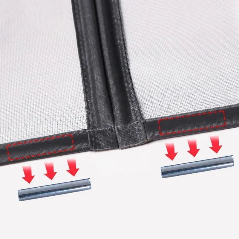 Myggnät för dörr, 80-120 x 210 cm