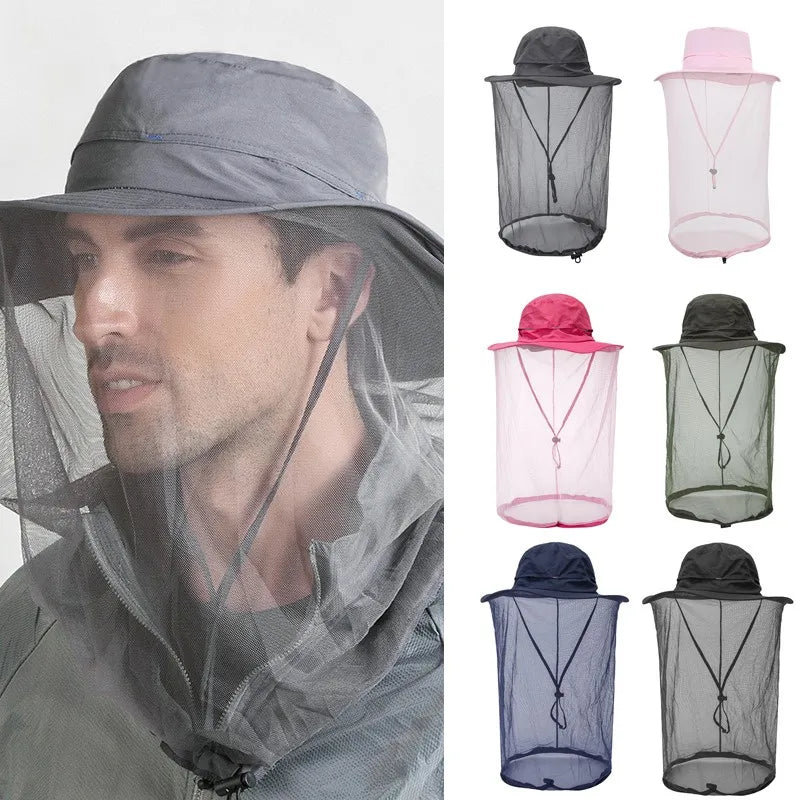 Mygghatt med ansiktsnät