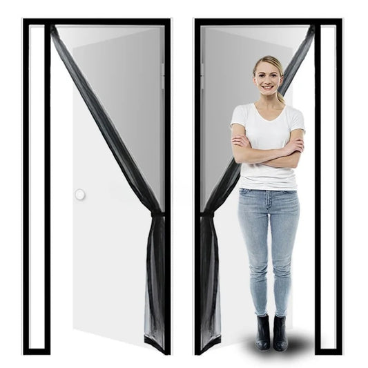 Myggnät för dörr med sidoöppning