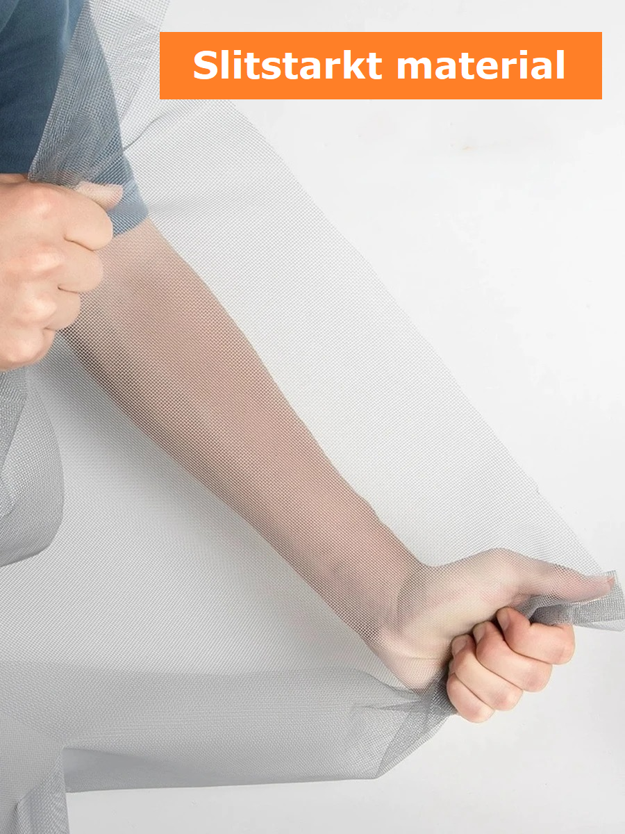 Myggnät för fönster på rulle, justerbar